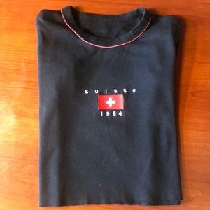 Suisse (Swiss) Red Cross Crop Top
